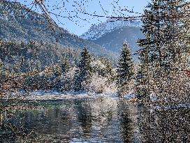 Winter Landscape In The District Of Garmisch-Partenkirchen