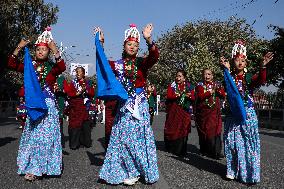 Tamu Lhosar Festival Celebration In Nepal.