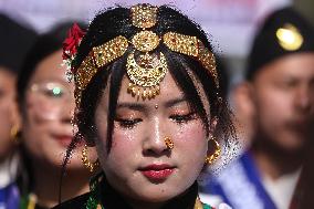 Tamu Lhosar Festival Celebration In Nepal.