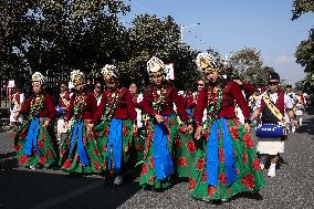 Tamu Lhosar Festival Celebration In Nepal.