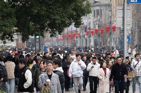 Nanjing Road Pedestrian Street in Shanghai