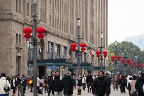 Nanjing Road Pedestrian Street in Shanghai