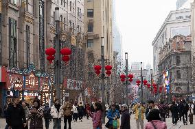 Nanjing Road Pedestrian Street in Shanghai