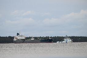 Seized oil tanker Eagle S in Porvoo