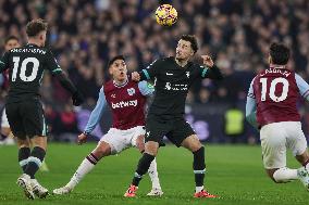 West Ham United FC v Liverpool FC - Premier League