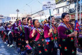 New Year Parade In Nepal