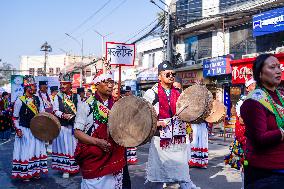 New Year Parade In Nepal