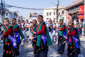 New Year Parade In Nepal