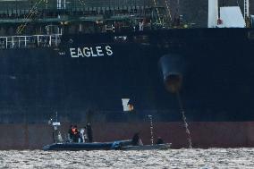 Seized oil tanker Eagle S in Porvoo