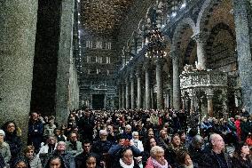 Pisa Enters The Jubilee. Inaugural Procession From The Baptistery To The Duomo