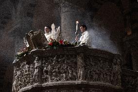 Pisa Enters The Jubilee. Inaugural Procession From The Baptistery To The Duomo