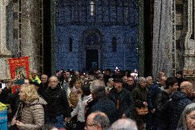 Pisa Enters The Jubilee. Inaugural Procession From The Baptistery To The Duomo