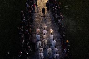 Pisa Enters The Jubilee. Inaugural Procession From The Baptistery To The Duomo