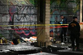 Person Shot And Killed Underneath A Bridge On East Lehigh Avenue And Emerald Street In Philadelphia Pennsylvania