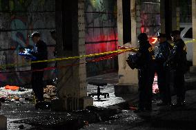 Person Shot And Killed Underneath A Bridge On East Lehigh Avenue And Emerald Street In Philadelphia Pennsylvania