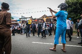 Re-enactment Of The Shooting Of Students By A Police In Semarang