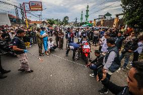 Re-enactment Of The Shooting Of Students By A Police In Semarang