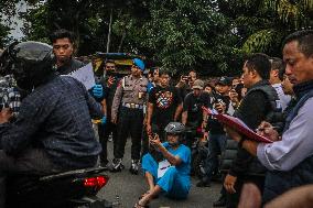 Re-enactment Of The Shooting Of Students By A Police In Semarang