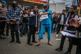 Re-enactment Of The Shooting Of Students By A Police In Semarang