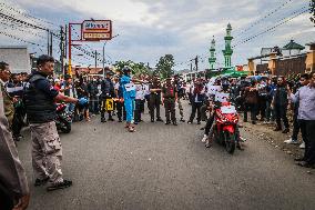 Re-enactment Of The Shooting Of Students By A Police In Semarang