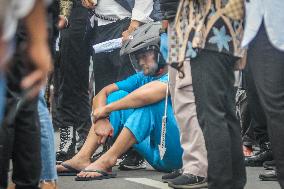 Re-enactment Of The Shooting Of Students By A Police In Semarang