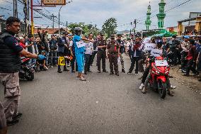 Re-enactment Of The Shooting Of Students By A Police In Semarang