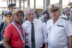 PM Bayrou Visits a School Devastated by The Cyclone - Mayotte