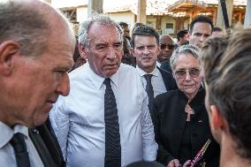 PM Bayrou Visits a School Devastated by The Cyclone - Mayotte