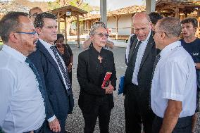 PM Bayrou Visits a School Devastated by The Cyclone - Mayotte