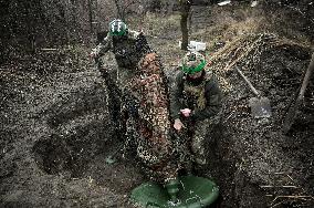 Mortar unit of Ukraines Khyzhak Patrol Police Special Unit