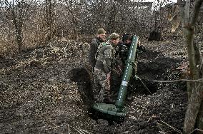 Mortar unit of Ukraines Khyzhak Patrol Police Special Unit