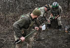 Mortar unit of Ukraines Khyzhak Patrol Police Special Unit