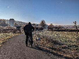 Walkers In The Upper Bavarian Town Of Gauting