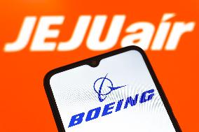 Jeju Air And Boeing Companies Logos