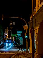 Night Street Scene In Passau