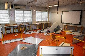 PM Bayrou Visits a School Devastated by The Cyclone - Mayotte