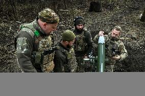 Mortar unit of Ukraines Khyzhak Patrol Police Special Unit