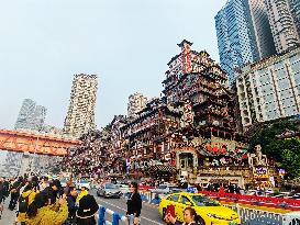 Hongya Cave in Chongqing