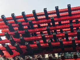 A Building Made of Giant Chopsticks in Chongqing