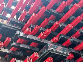 A Building Made of Giant Chopsticks in Chongqing