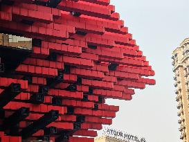 A Building Made of Giant Chopsticks in Chongqing