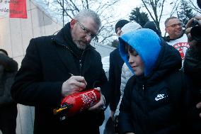 Anti-Hannukah Far-Right Protest - Warsaw