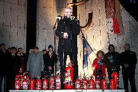 Anti-Hannukah Far-Right Protest - Warsaw