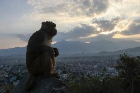 The Last Sunset 2024 Seen From Nepal.