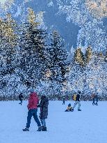 ​Winter Walk Around The Bavarian Lake Schwansee