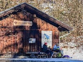 ​Winter Walk Around The Bavarian Lake Schwansee