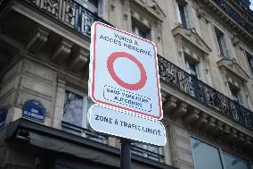 Illustration Limited Traffic Zone - Paris