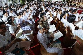 People Celebrate The New Year's Eve In Bangkok.