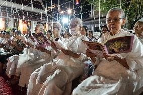 People Celebrate The New Year's Eve In Bangkok.