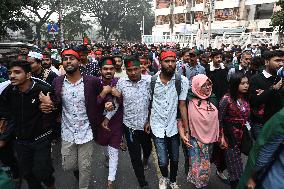 Anti-Discrimination Student Movement Held A 'March For Unity' Program In Dhaka.